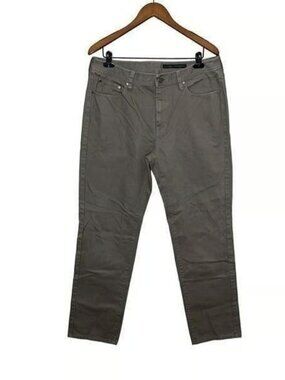 J. Hilburn Men’s Gray Beige Straight Leg Cotton CJK Kirby Jeans Size 36
